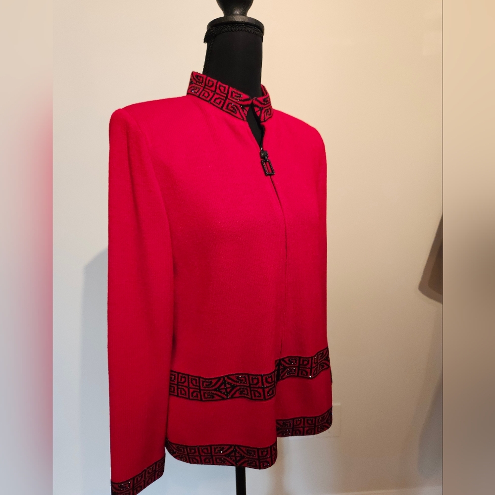 Vintage St John Evening Red Jacket - Picture 2 of 9